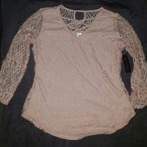Lace Pink Shirt